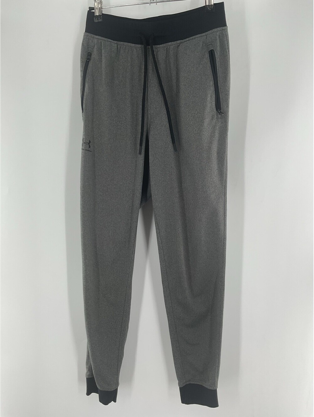 Under Armour Loose Cold Gear S Jogging Pants Zipper Pocket Gray/Black 141